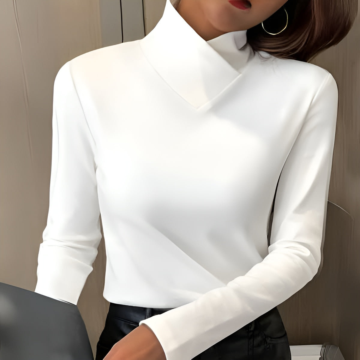Elegancki sweter z wysokim kołnierzem Sherie™