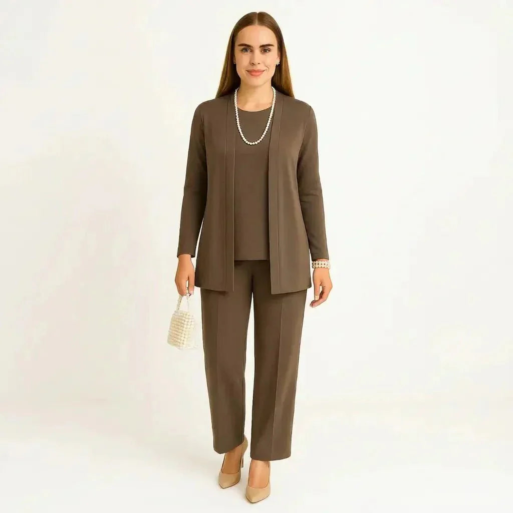 Cardigan, Top & Trousers Set