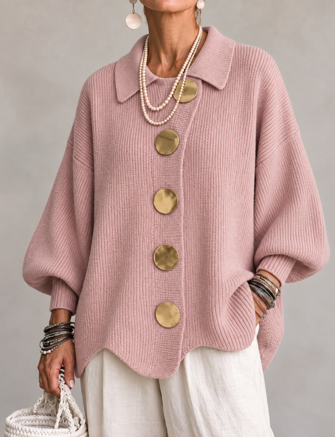 Angela| Kardigan w stylu relaxed chic