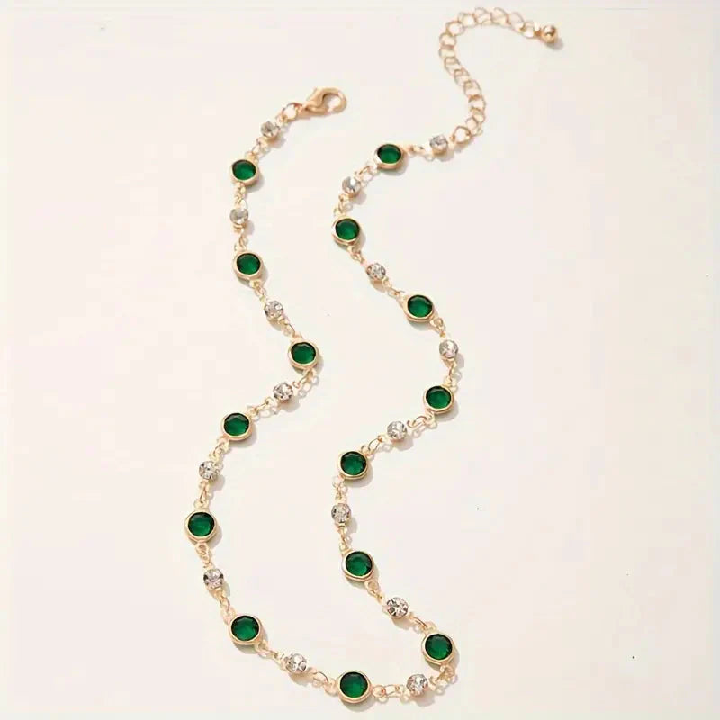 Emerald Green Pendant Necklace