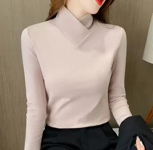 Elegancki sweter z wysokim kołnierzem Sherie™