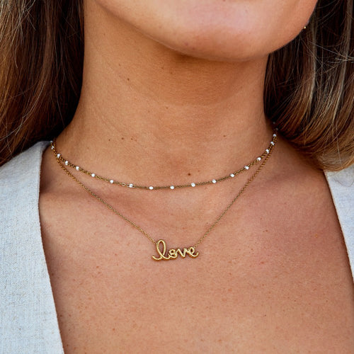 "Love" Pendant Necklace