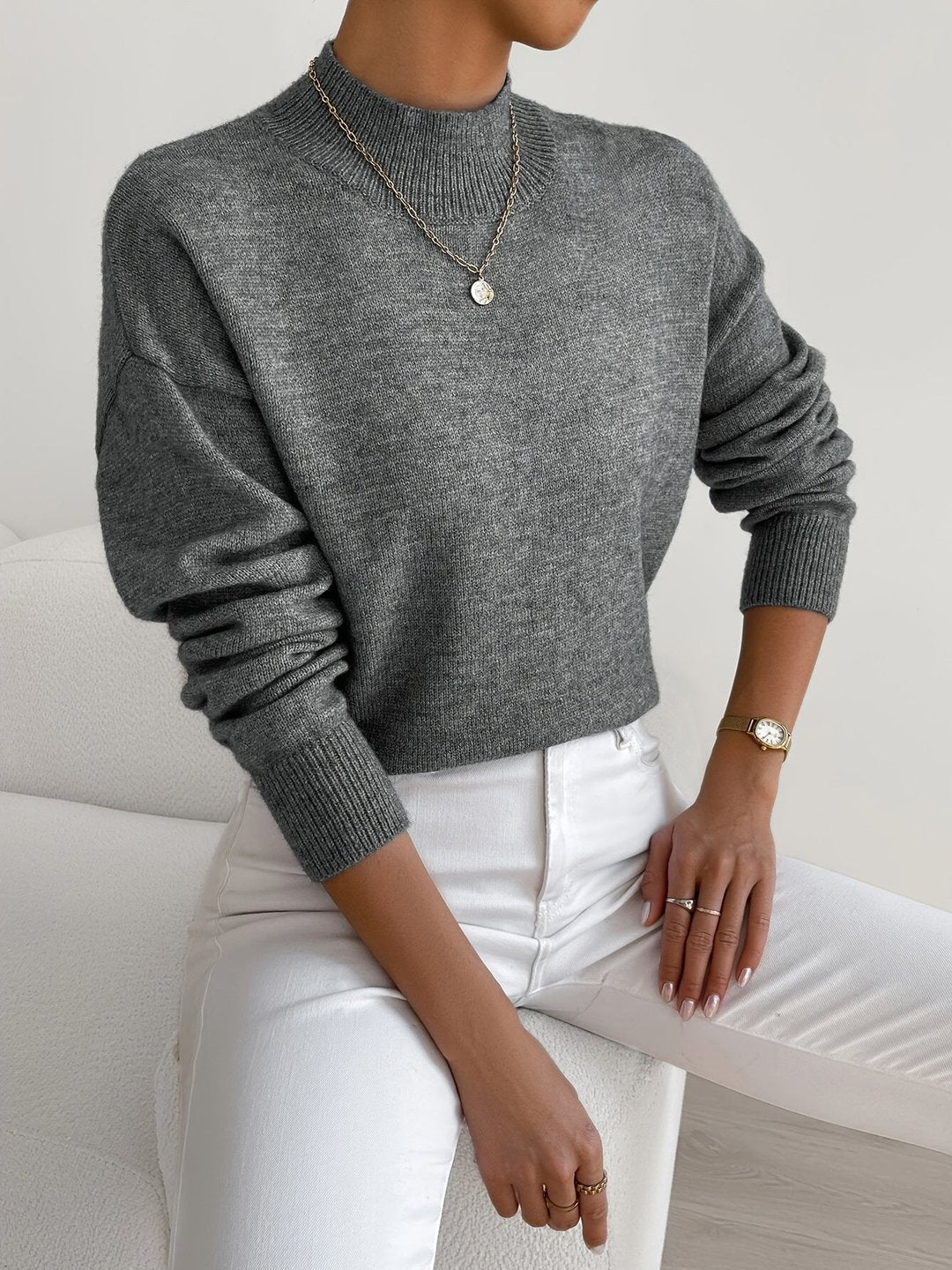 Claire | Sweter z półgolfem