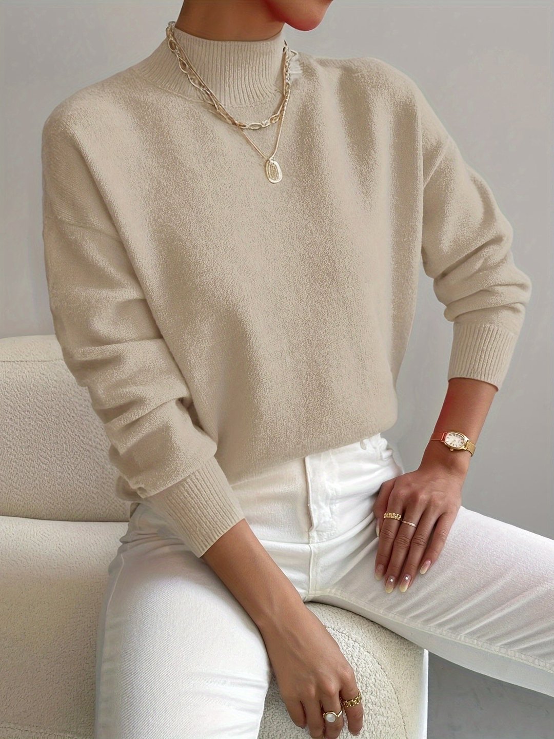 Claire | Sweter z półgolfem
