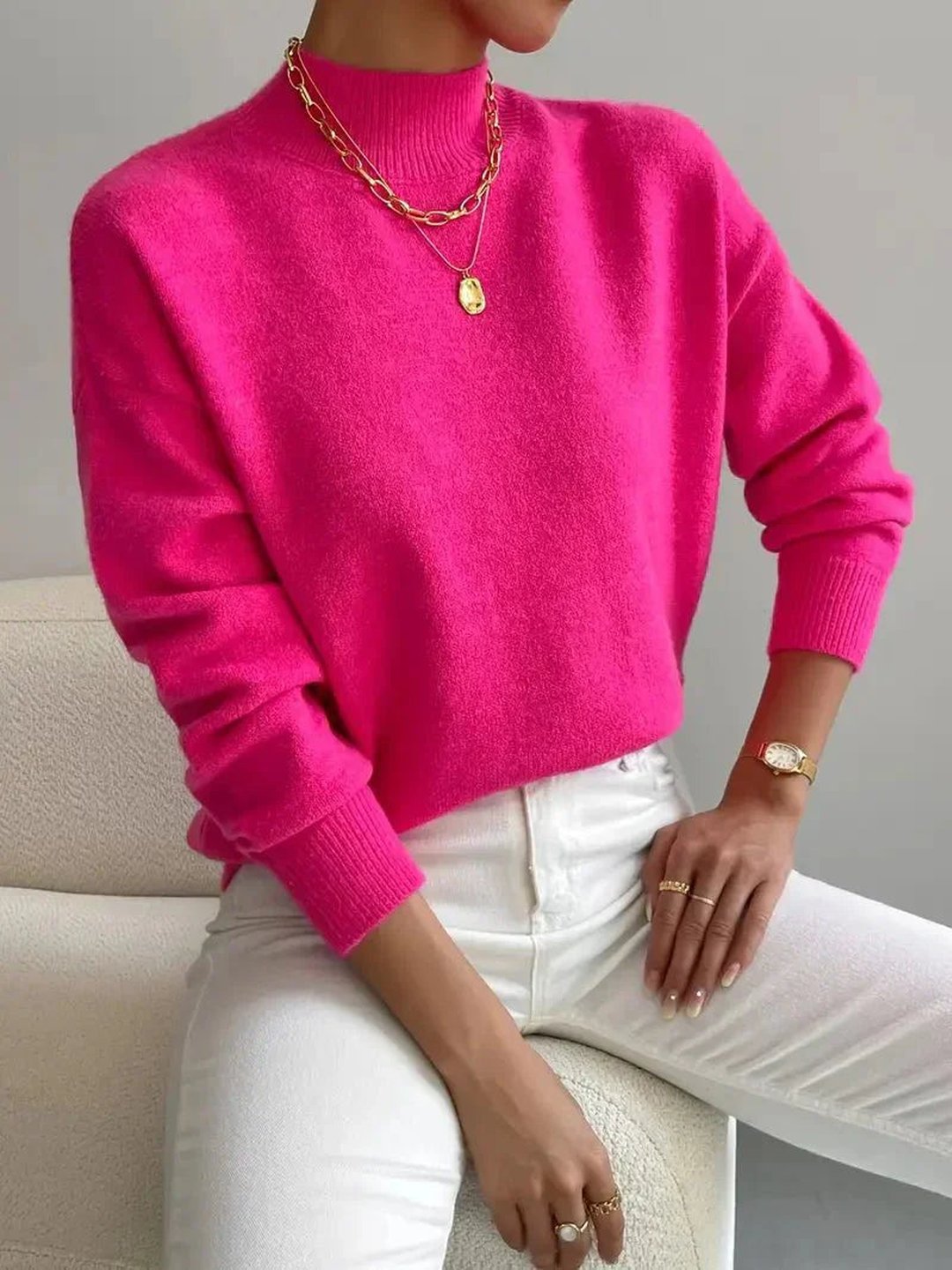 Claire | Sweter z półgolfem