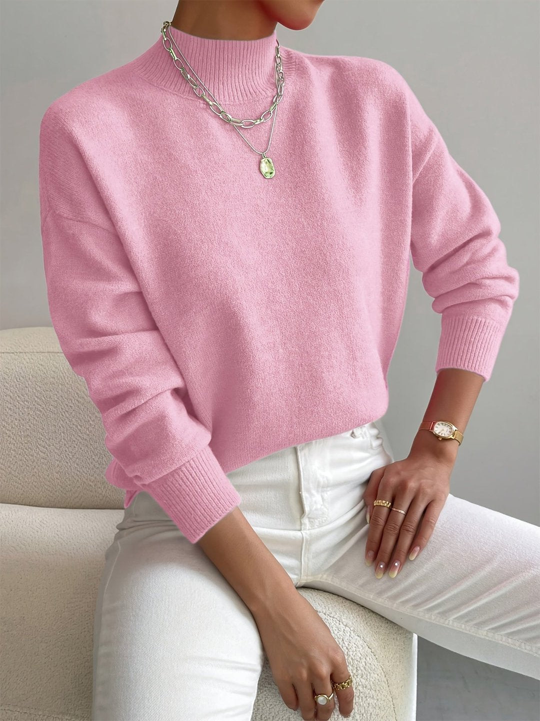 Claire | Sweter z półgolfem