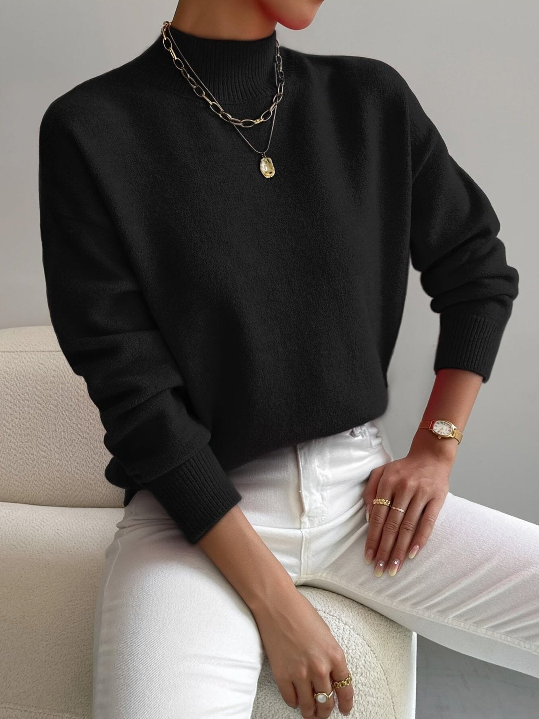 Claire | Sweter z półgolfem