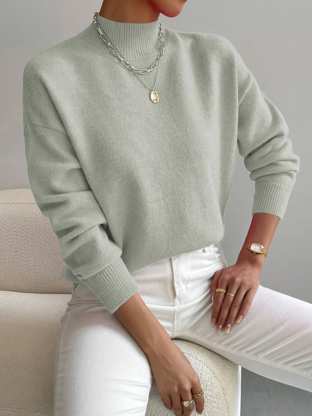Claire | Sweter z półgolfem