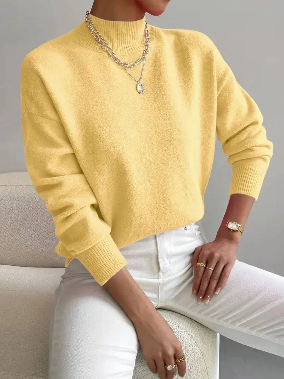 Claire | Sweter z półgolfem