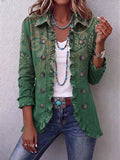 Jemara | Kurtka z falbanami we wzór paisley w stylu boho