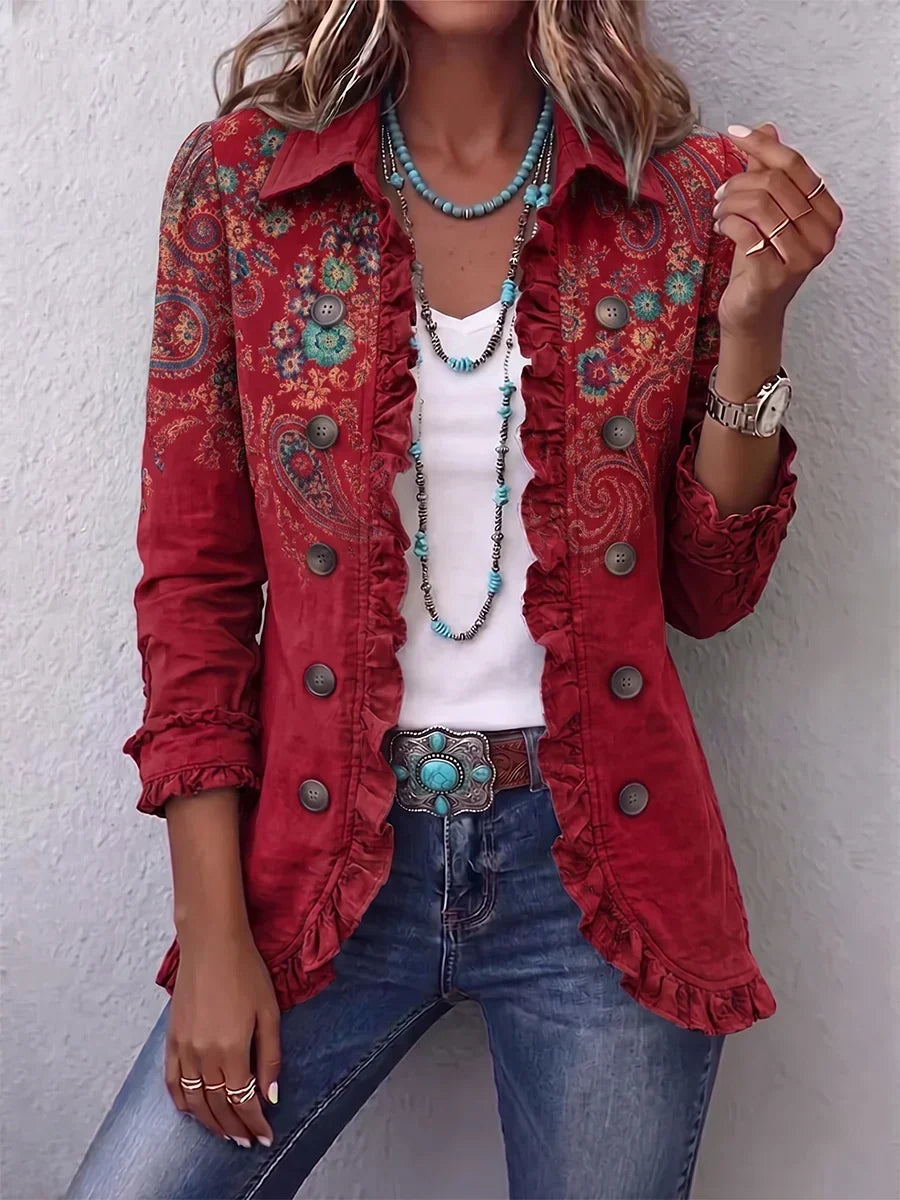 Lana | Boho Ruffled Jacket